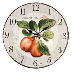 Часы настенные кварцевые Lowell 21424 бежевый