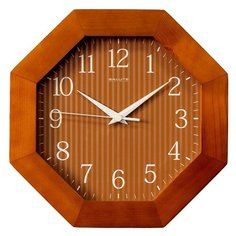 Часы настенные кварцевые Салют ДС-ВВ27-438 коричневый