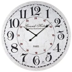 Часы настенные кварцевые Lowell 21433 белый