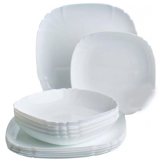 Столовый сервиз Luminarc Lotusia H3527, 6 персон, 18 предм., белый