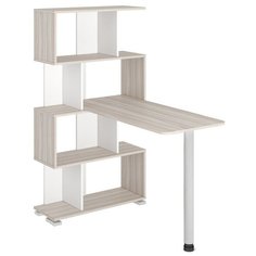 Компьютерный стол Мэрдэс Домино СЛ-5-4СТ, ШхГ: 75х109.9 см, цвет: карамель/белый жемчуг/карамель Merdes