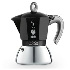 Гейзерная кофеварка Bialetti Moka Induction (4 чашки), черный