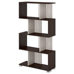 Стеллаж Мэрдэс СЛ-5-4 8 полок, материал: ЛДСП, ШxГxВ: 75х28х139.5 см, венге/карамель Merdes