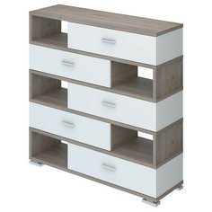 Комод Мэрдэс Домино нельсон СБ-40-5 , размер: 120х36 см , цвет: нельсон/белый жемчуг Merdes