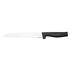 Нож для хлеба FISKARS Hard Edge, лезвие 21.8 см, серебристый/черный