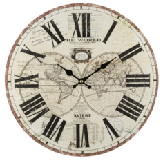 Часы настенные кварцевые Aviere 25516 бежевый