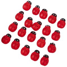 Набор магнитов "Божья коровка", 20 шт, красный 3567137 Сима ленд
