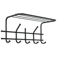 Вешалка с полкой «Эра 5», цвет черный ЗМИ