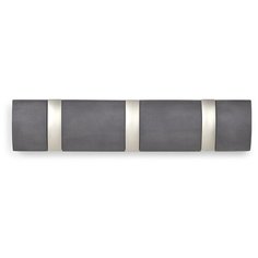 Вешалка Umbra настенная горизонтальная Flip 3 крючка дерево/никель