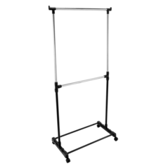Вешалка стойка напольная для одежды UniStor CHIEF с перекладиной и боковыми крючками для аксессуаров.