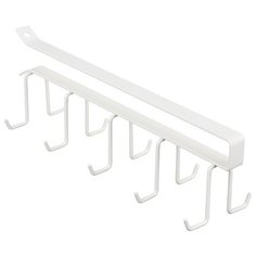 Вешалка VETTA подвесная на полку, 10 крючков, 26х7см, металл