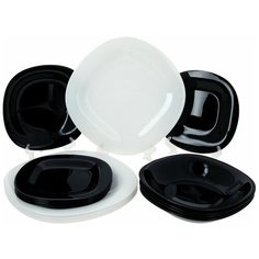 Столовый набор 19 предметов КАРИН МОДЕРН черно-белый Luminarc