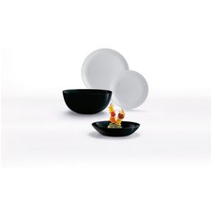 Столовый набор ДИВАЛИ БЛЭК&ГРАНИТ 19 предметов Luminarc