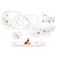 Столовый набор СЕКВИНС УАЙТ 50 предметов Luminarc