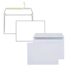 Конверты С4 (229х324 мм), отрывная полоса, белые, 90 г/м2, КОМПЛЕКТ 250 шт., внутренняя запечатка, С4.01С.250 128285 Курт