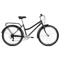 Велосипед FORWARD BARCELONA AIR 26 1.0 (26" 7 ск. рост 17") 2020-2021, серый/розовый, RBKW1C367002