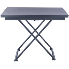 Стол-трансформер Leset Манхэттен, металл Черный муар, Венге