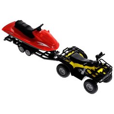 Набор машин Siku Квадроцикл с катером (2314) 1:50, желтый