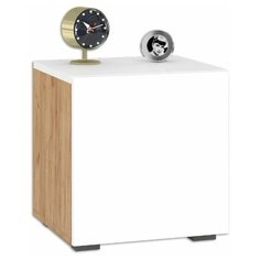 Тумба Альба, цвет дуб крафт золотой/белый премиум