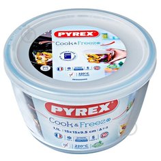 Контейнер с крышкой Cook Freez 15х9см 1.1л круглый Pyrex