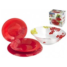 Столовый набор 19 предметов ПЬЮМЭ РЕД Luminarc