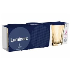 Набор стаканов низких АЙСИ Золотой мед 300мл 3шт Luminarc