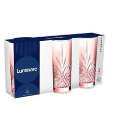 Набор стаканов высоких ЗАЛЬЦБУРГ Розовый 380мл 3шт Luminarc