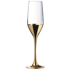 Набор бокалов СЕЛЕСТ для шампанского Электрическое золото 160мл 4шт Luminarc