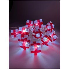 Гирлянда ЭРА ENIN-3P, 20 ламп, холодный белый/бесцветный провод ERA