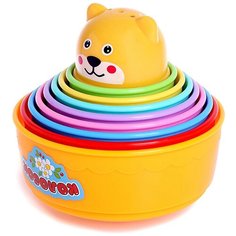 Игрушка развивающая пирамидка "Колобок" стаканчики, 9 предметов, №SL-00882 2886198 Zabiaka