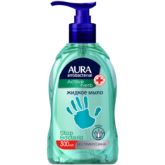 Мыло жидкое Aura Active herb Алоэ, 300 мл