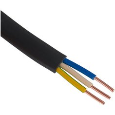 Кабель ВВГнг-П 3х4 кв. мм (5 м) Пан Электрик ГОСТ черный 5 м катушка