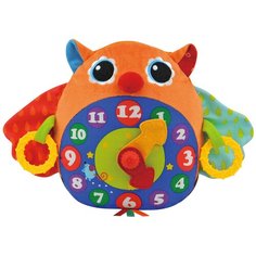 Интерактивная развивающая игрушка Ks Kids Часы-Сова, оранжевый
