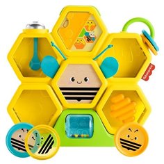 Развивающая игрушка Fisher-Price Пчелиный улей, желтый/зеленый/синий