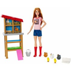Набор игровой Barbie Кем быть? Куриный фермер, 29 см, FXP15