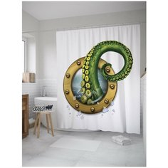 Штора для ванной JoyArty Щупальца в каюте 180х200 (sc-9498)