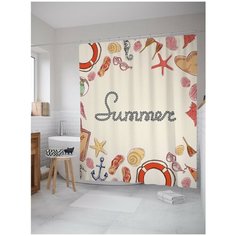 Штора для ванной JoyArty Морское лето 180х200 (sc-7232)