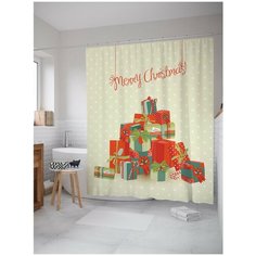 Штора для ванной JoyArty Гора с подарками 180х200 (sc-11419748)