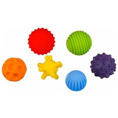 Развивающая игрушка FANCY Тактилики, голубой/красный/желтый/зеленый/оранжевый/фиолетовый