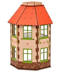 ЯиГрушка кукольный домик Флигель 59832, коричневый