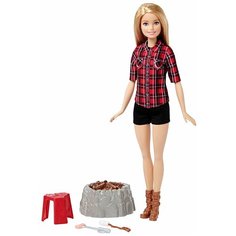Кукла Barbie У костра, 29 см, FDB44