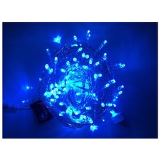 Гирлянда Rich LED Нить RL-S10CF-24V-T, 1000 см, 100 ламп, синие диоды/прозрачный провод