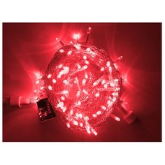 Гирлянда Rich LED Нить RL-S10CF-24V-T, 1000 см, 100 ламп, красные диоды/прозрачный провод