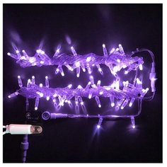 Гирлянда Rich LED Нить RL-S10CF-220V-CT, 1000 см, 100 ламп, фиолетовые диоды/прозрачный провод