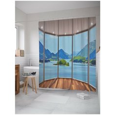 Штора для ванной JoyArty Морские апартаменты 180х200 (sc-8262)