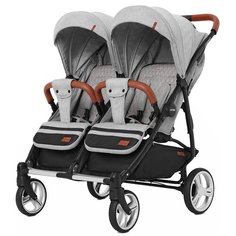 Прогулочная коляска для двойни CARRELLO Connect CRL-5502, rock grey