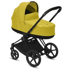 Универсальная коляска Cybex Priam III (2 в 1), mustard yellow/matte black, цвет шасси: черный