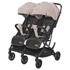 Прогулочная коляска для двойни CARRELLO Presto Duo CRL-5506, steam beige