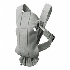 Рюкзак-переноска BabyBjorn Mini 3D Jersey, light gray