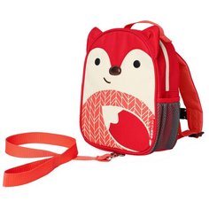 SKIP HOP Рюкзак с поводком Zoo Fox, бежевый/красный